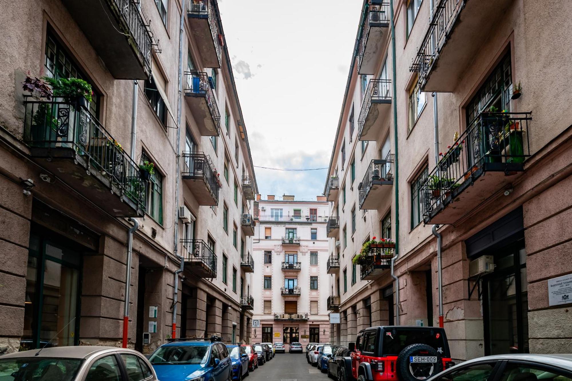 Jungle Aesthetics Downtown Apartman Aircon And Garage Parking Boedapest Buitenkant foto